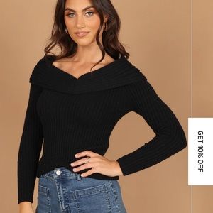 Petal and Pup Off the Shoulder Sweater